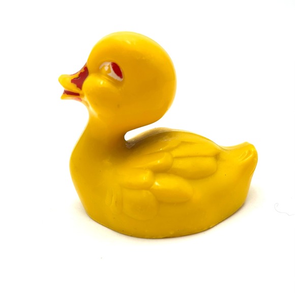 Irwin 1950's Vintage Hard Yellow Plastic Duck Rattle Noisemaker - Picture 5 of 7